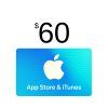 comprar itunes gift card $60, válido en app store