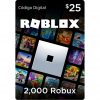 2000 robux roblox gift card 25 usd