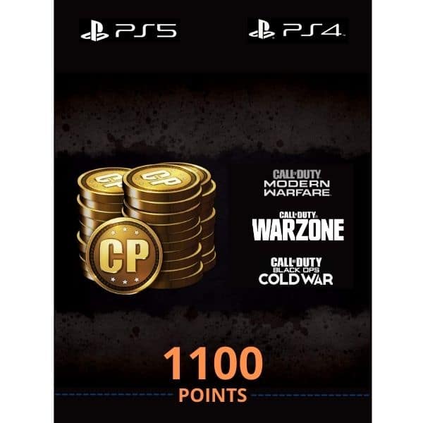 1100 cod points ps5 ps4 call of duty modern warfare black ops warzone