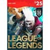 league of legends 25 usd las lan lol riot points rp