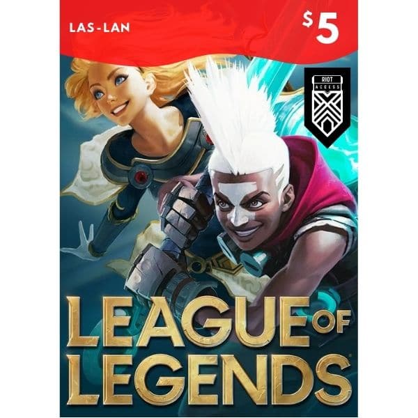 league of legends 5 usd las lan lol riot points rp